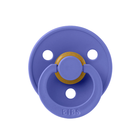 Bibs Colour Round Single Kauçuk Emzik Grape No:1