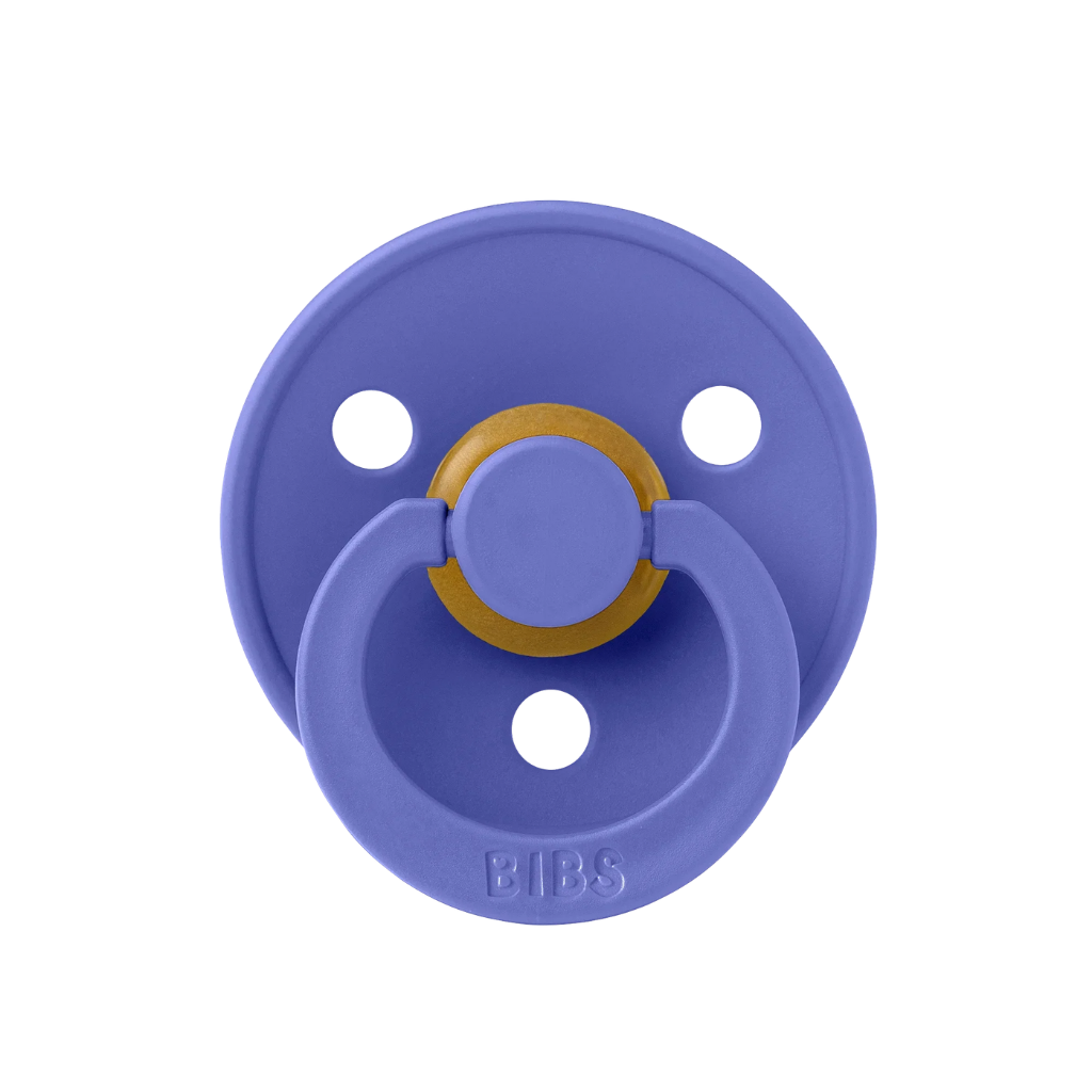 Bibs Colour Round Single Kauçuk Emzik Grape No:2