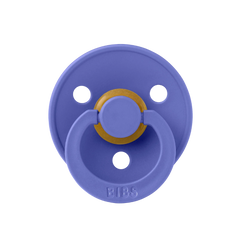 Bibs Colour Round Single Kauçuk Emzik Grape No:2