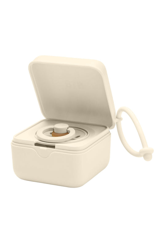Bibs Pacifier Box Emzik Kutusu-Ivory - Welcome Baby