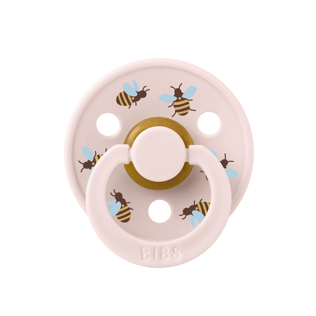 Bibs Studio Colour Round Kauçuk Emzik Bumblebee Friends Petal No:2