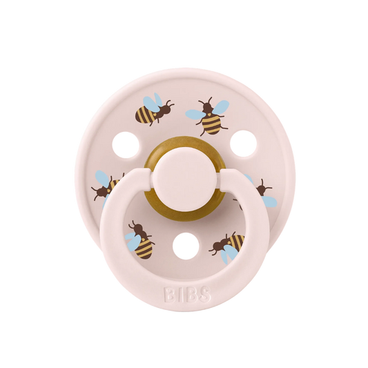 Bibs Studio Colour Round Kauçuk Emzik Bumblebee Friends Petal No:2