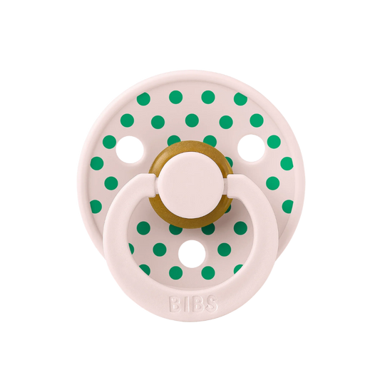 Bibs Studio Colour Round Kauçuk Emzik Polka Small Petal Cactus No:2