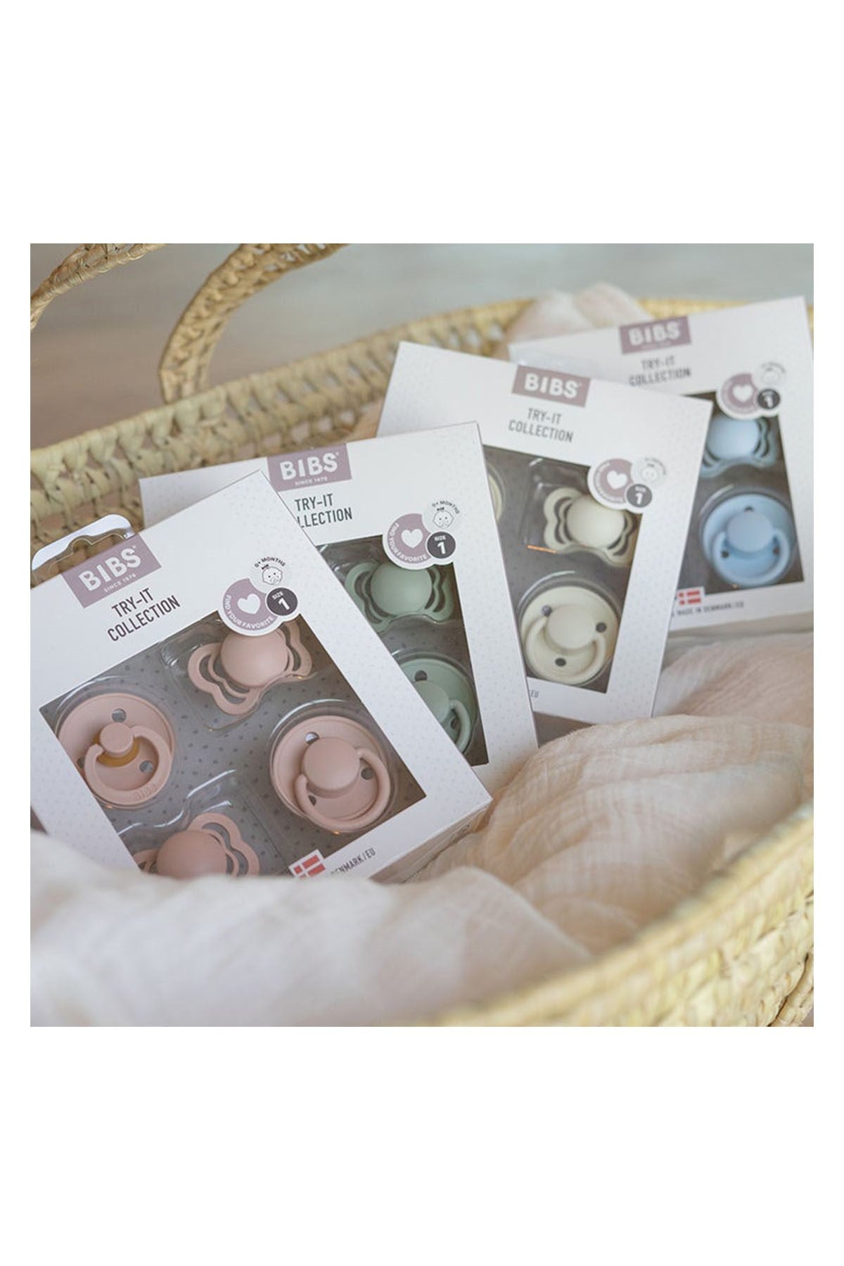 Bibs Try-it Box Blush - Welcome Baby