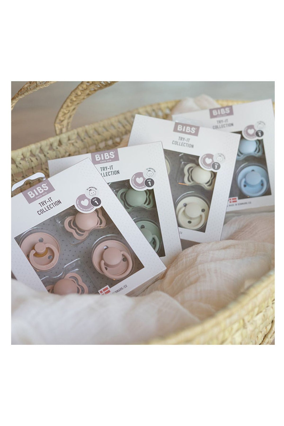 Bibs Try-it Box Sage - Welcome Baby