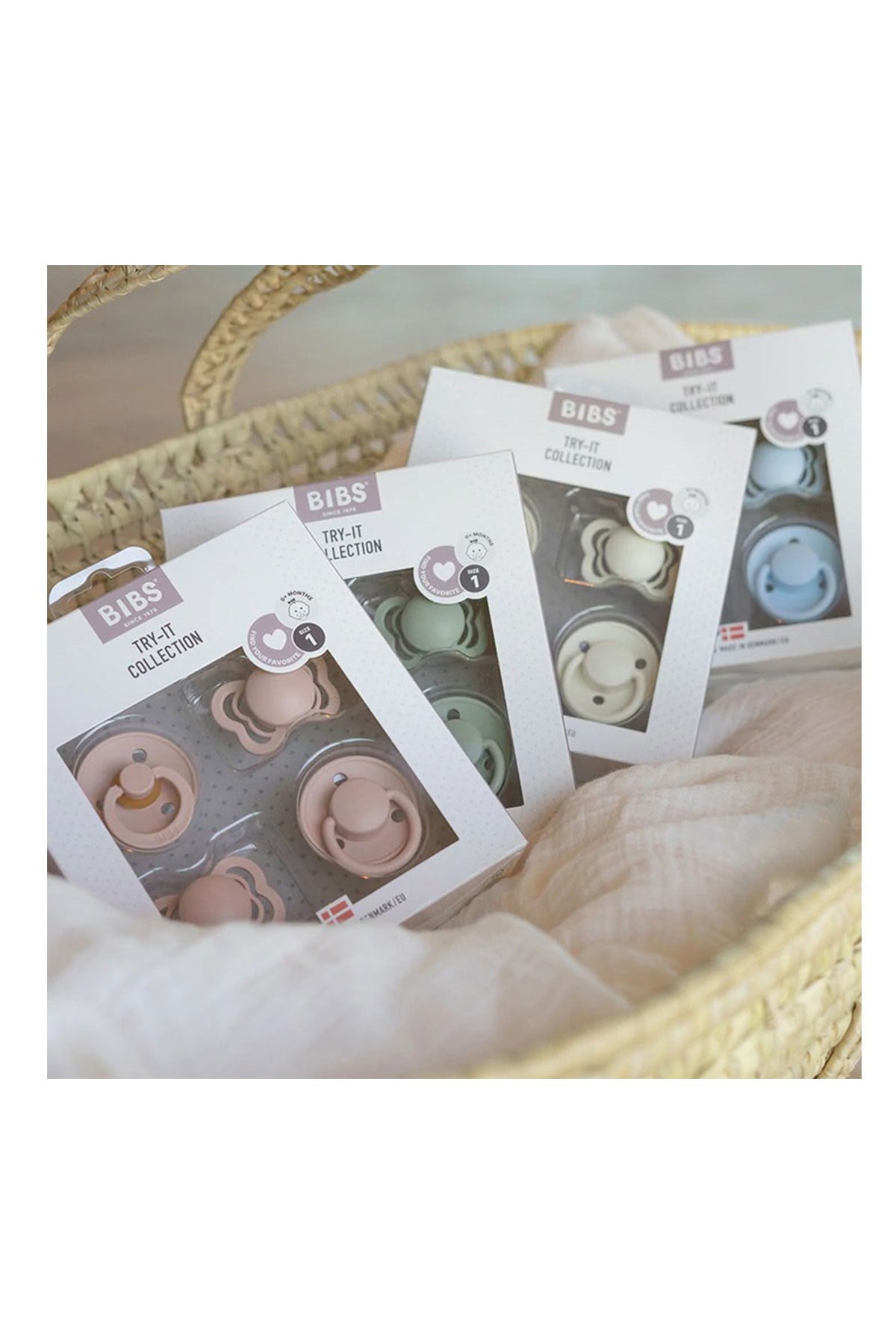 Bibs Try It Emzik Seti-Ivory - Welcome Baby