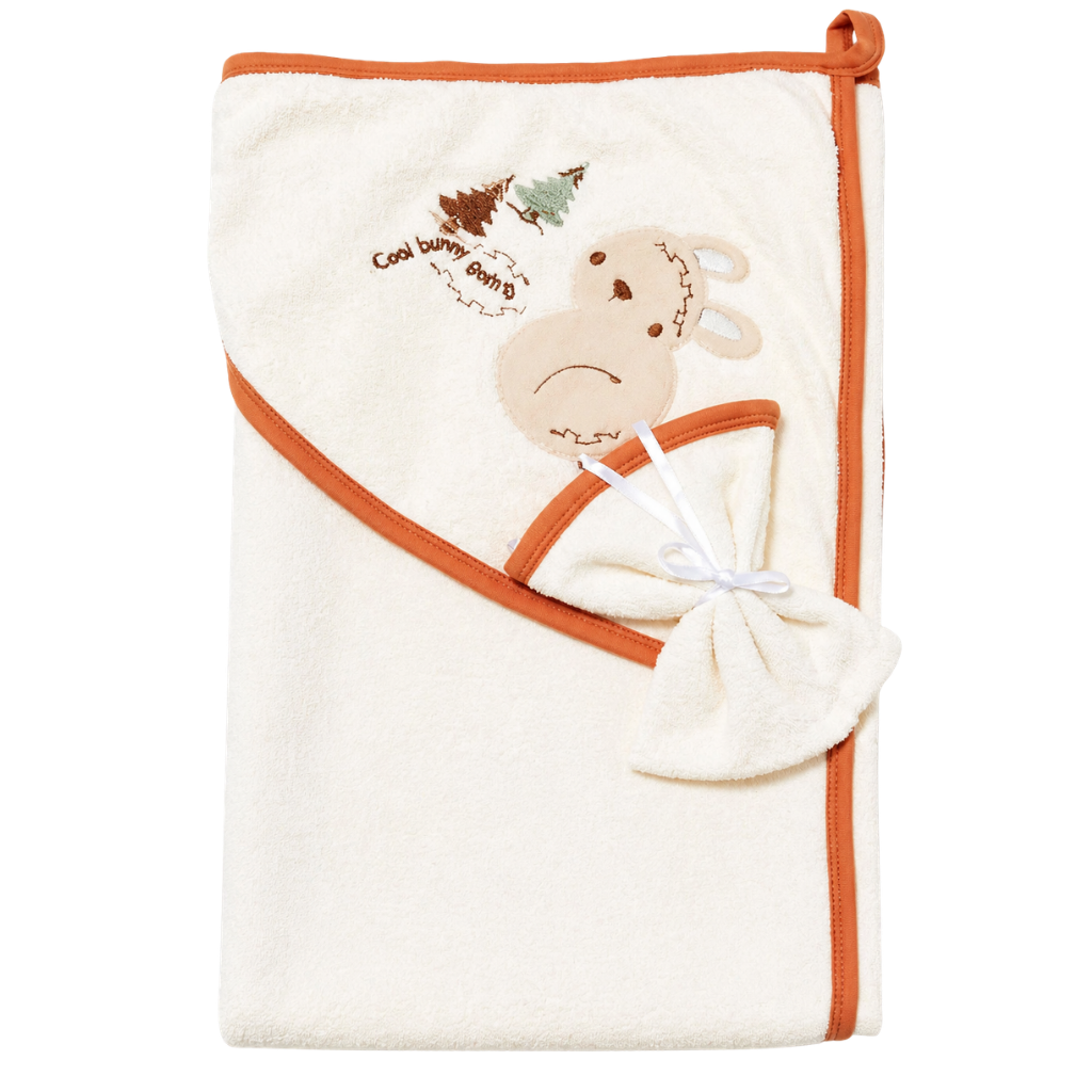 Biorganic Cool Lines Bunny Silgi Bebek Havlusu 85x90cm