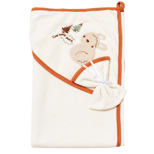Biorganic Cool Lines Bunny Silgi Bebek Havlusu 85x90cm