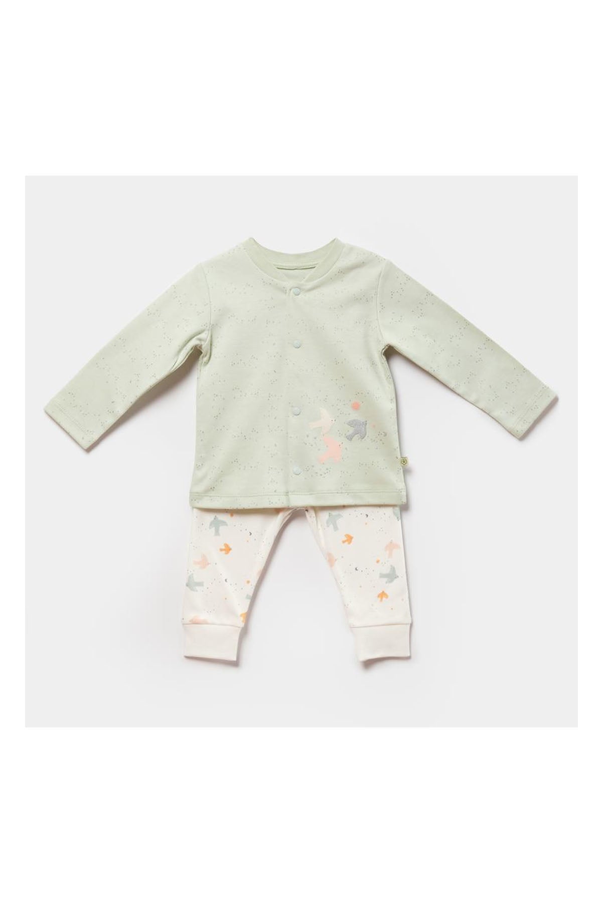 Biorganic Tiny Birds Pijama Takimi