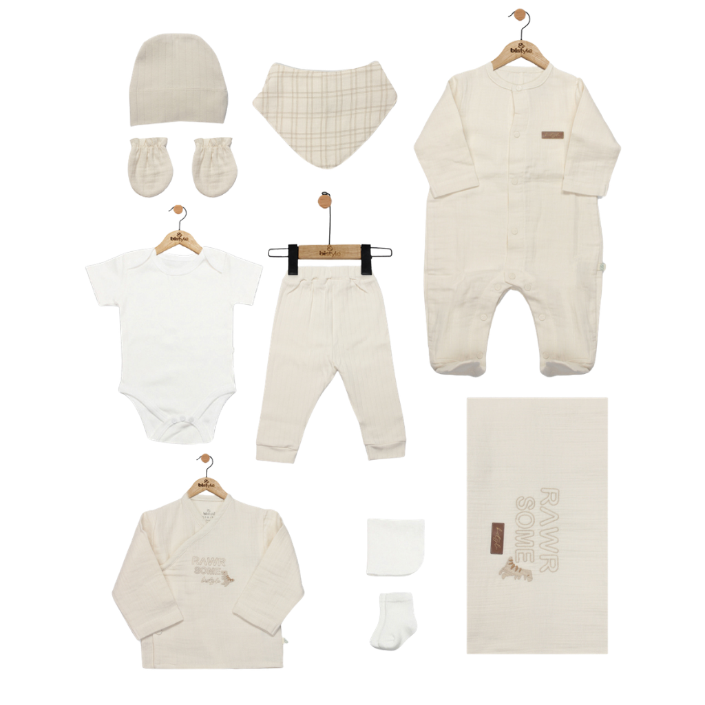 Bistyle 10'lu Hastane Çıkışı Müslin Rawr Some