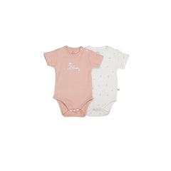 Bistyle 2'li Body Kısa Kol Bloom White