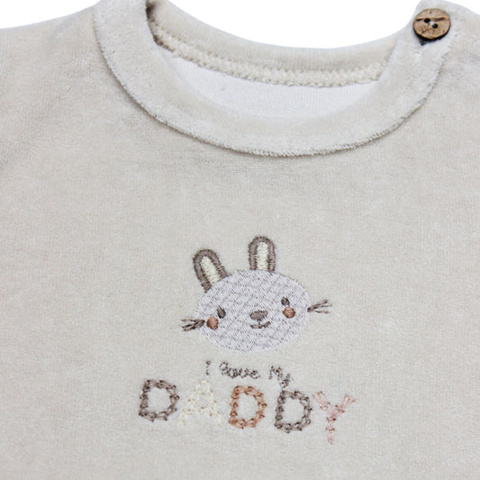 Bistyle 2'li Takım Kadife I Love Daddy