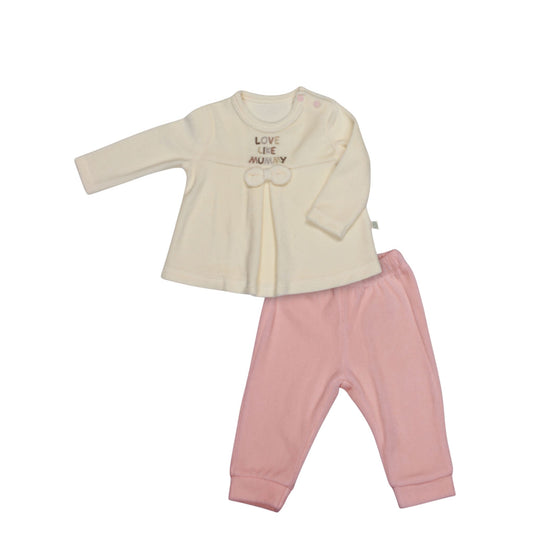 Bistyle 2'li Takım Kadife I Love Mummy