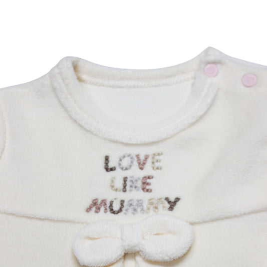 Bistyle 2'li Takım Kadife I Love Mummy