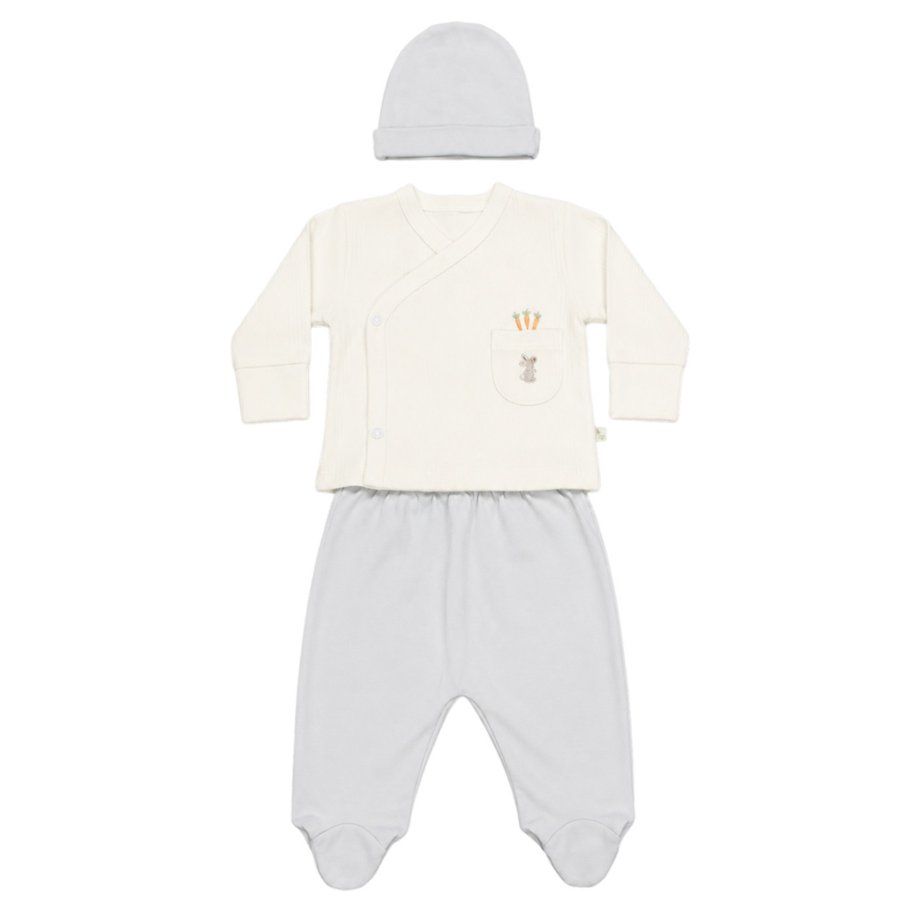 Bistyle 3'lü Zıbın Takım I Am Boy Rabbit