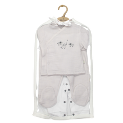 Bistyle 4'lü Tüllü Set Müslin Star Elephant