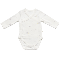 Bistyle Kruvaze Body Uzun Kol Dreamy Premium Gri Ekru