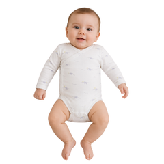 Bistyle Kruvaze Body Uzun Kol Dreamy Premium Gri Ekru