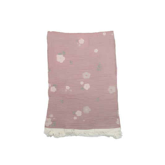 Bistyle Müslin Battaniye Jakarlı Soft White