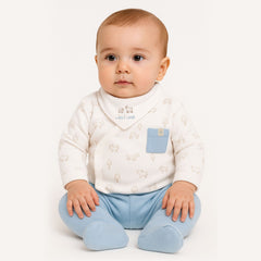 Bistyle Organik 3'lü Zıbın Takım Curly Lamb