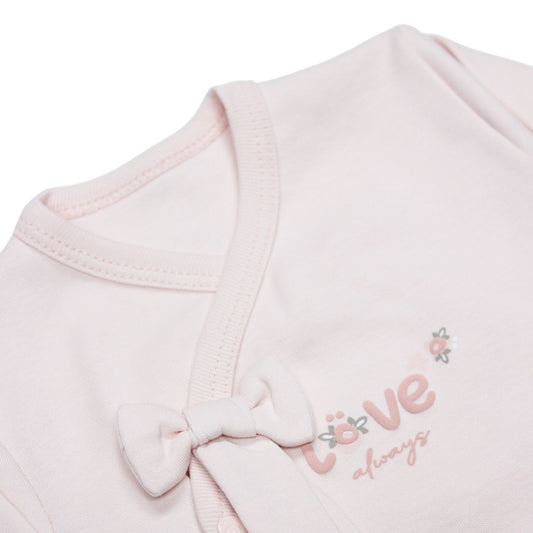 Bistyle Organik 3'lü Zıbın Takım Grow in Love