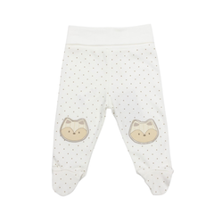 Bistyle Patikli Alt Baby Racoon Bej Ekru