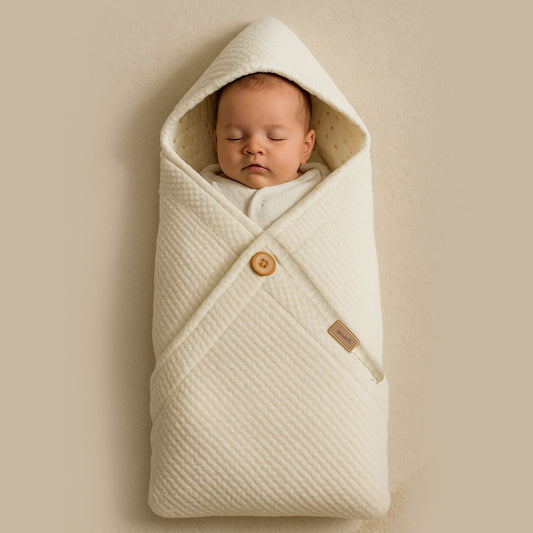 Bistyle Ekru Renkli Triko Battaniye Warm Nest