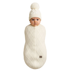 Bistyle Ekru Unisex Triko Kundak Baby In Swadding