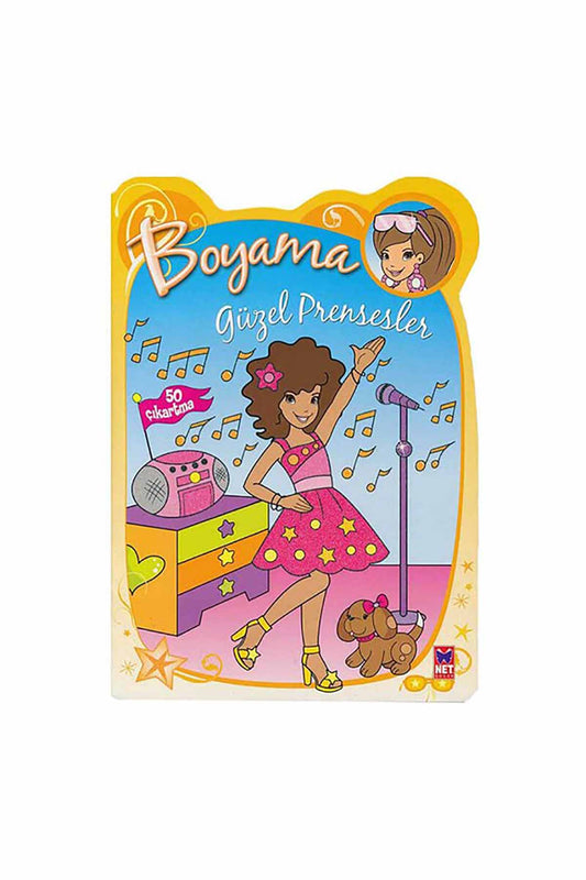 Net Kitap Boyama Güzel Prensesler Sarı