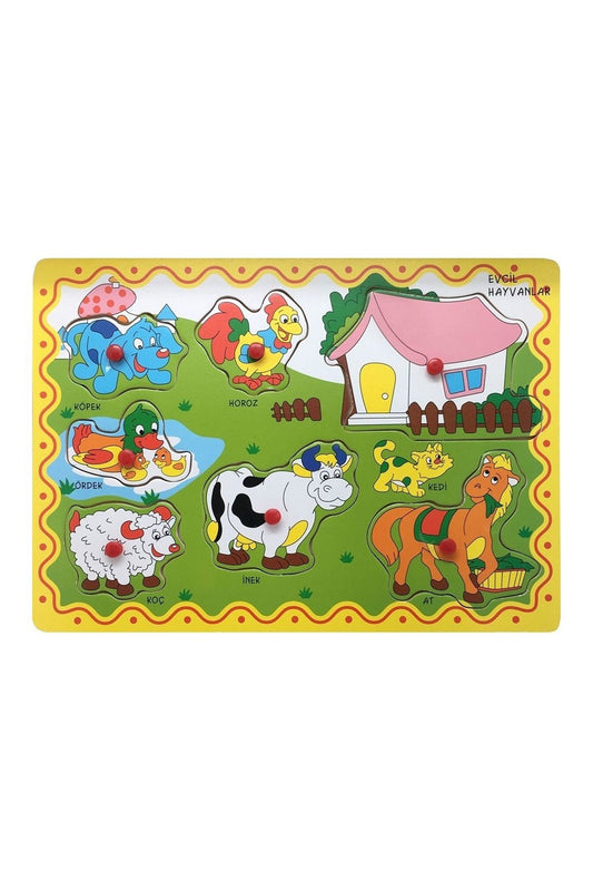 BuBu Ahşap Puzzle Çiftlik Hayvanları - Welcome Baby