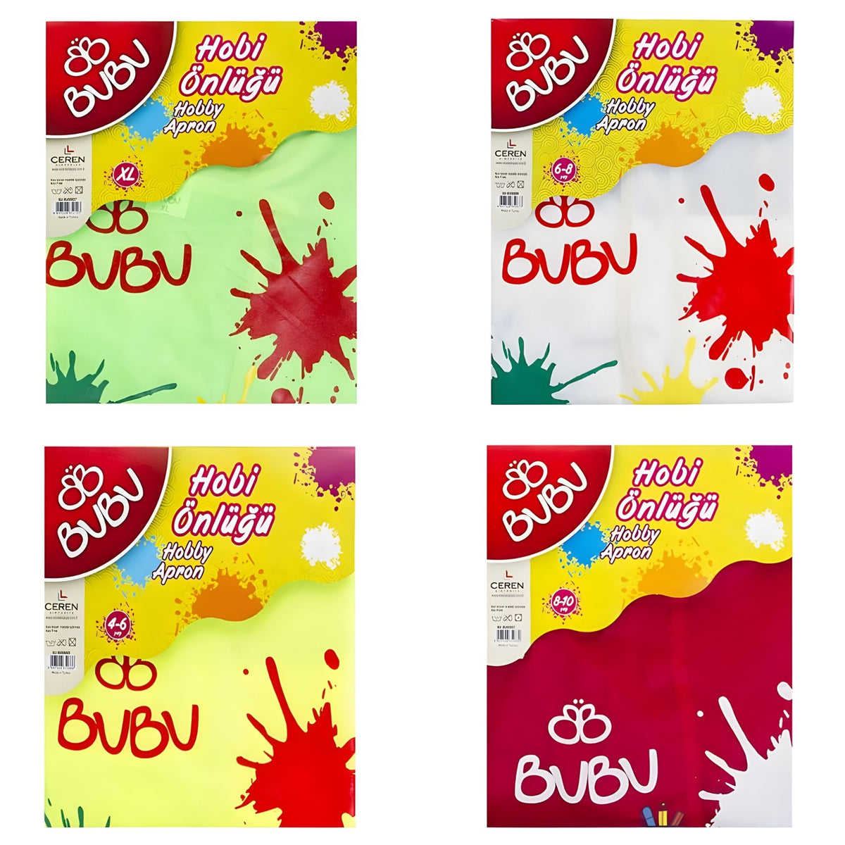 BuBu Boyama Önlüğü 4-6 Yaş