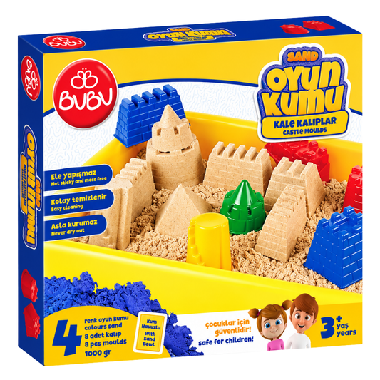 BuBu Oyun Kumu Büyük Havuzlu Kale Kalıplar 1000gr