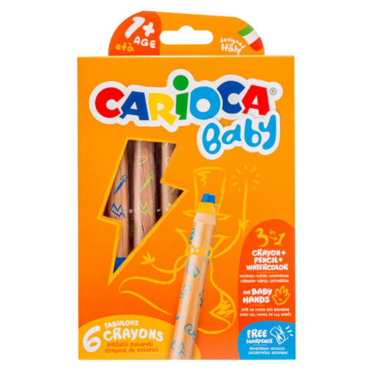 Carioca Jumbo 3in1 Bebek 6'lı Boya Kalemi