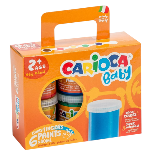 Carioca 6’lı Süper Yıkanabilir Parmak Boyası