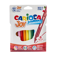Carioca Joy Süper Yıkanabilir Keçeli 12'li Boya Kalemi - Welcome Baby