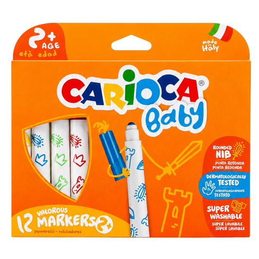 Carioca Jumbo 12’li Süper Yıkanabilir Keçeli Kalem