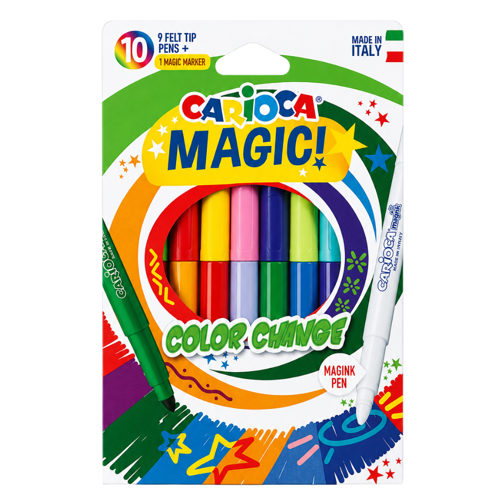 Carioca 9'lu Renk Değiştiren Sihirli Keçeli Kalem Seti