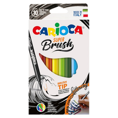 Carioca Süper Brush 10’lu Fırça Uçlu Keçeli Kalem Seti
