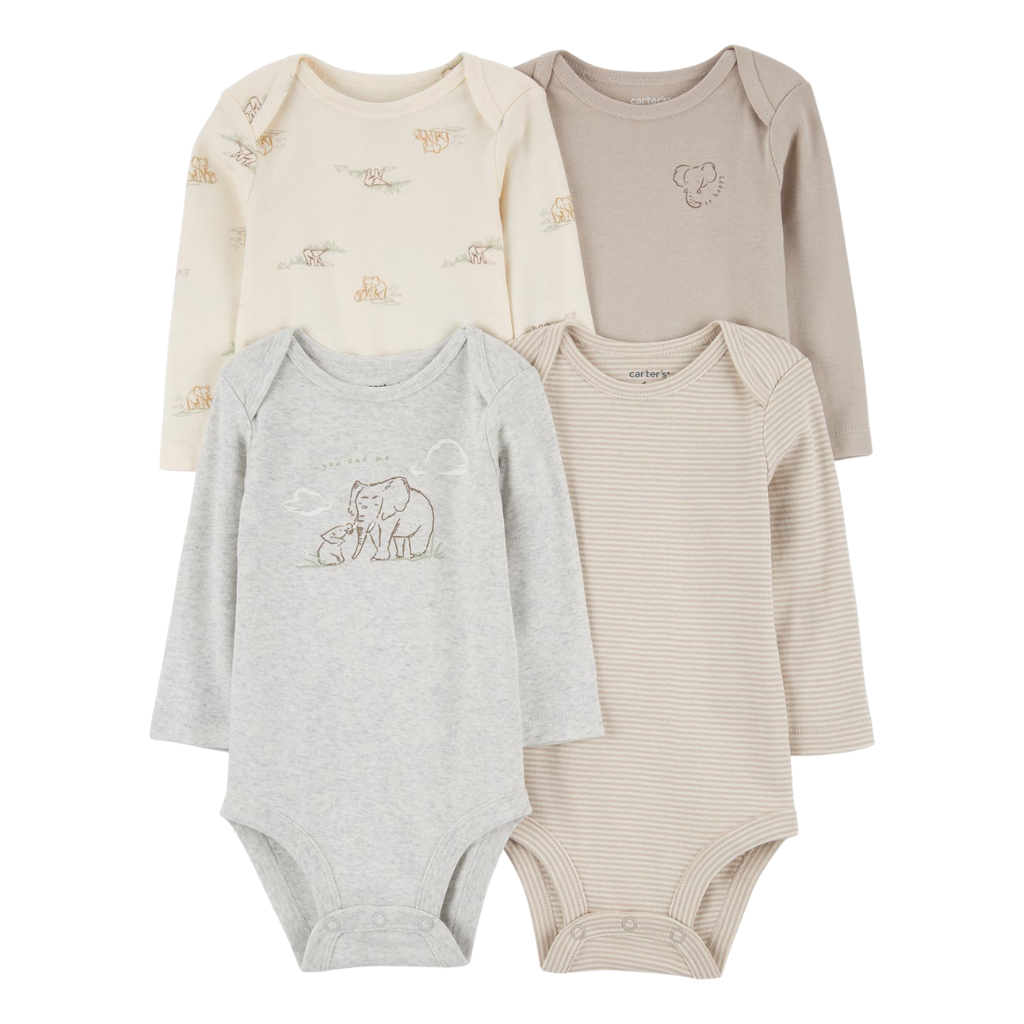 Carter's Bebek Uzun Kollu Body Set 4'lü Paket
