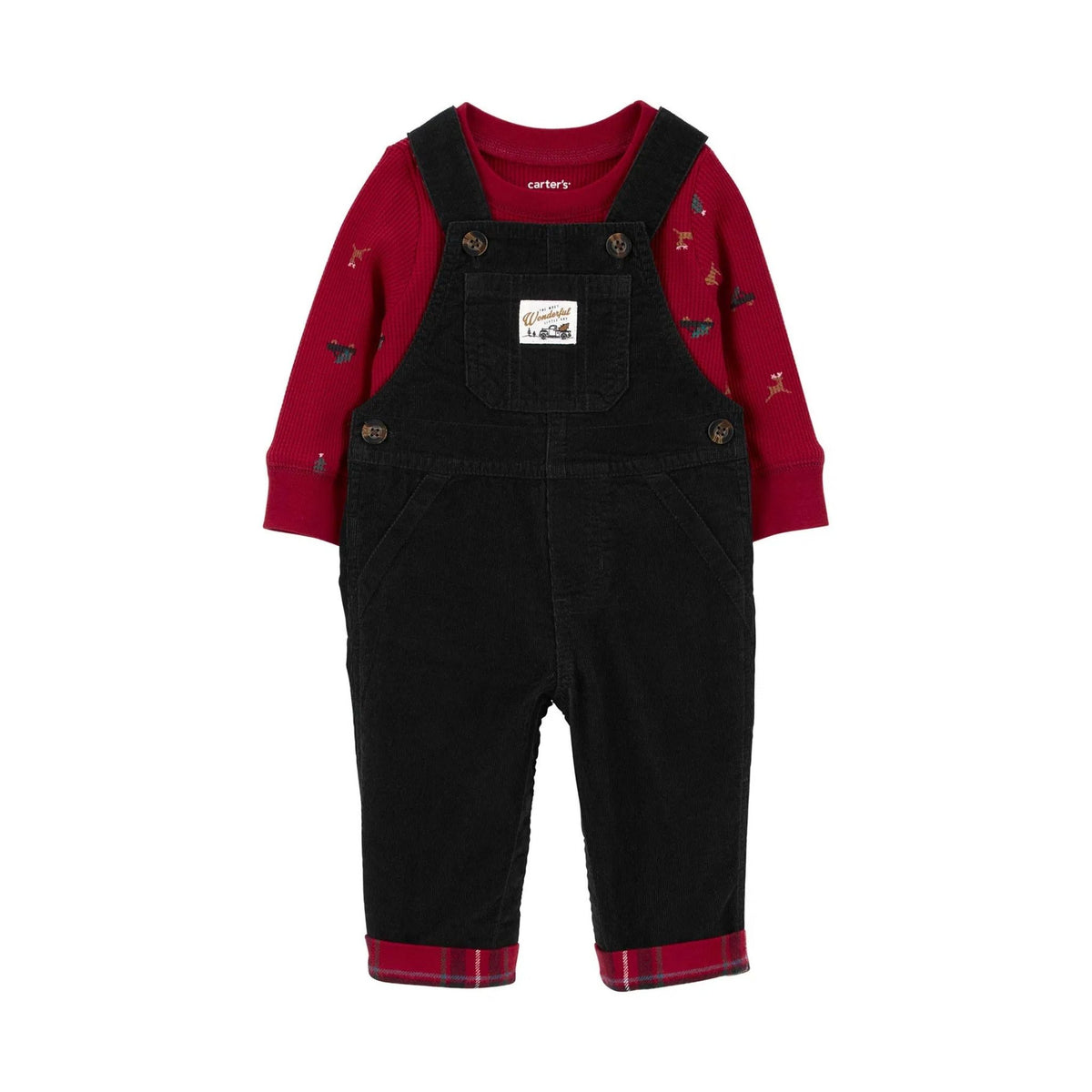 Carter's Erkek Bebek 2'li Salopet Set