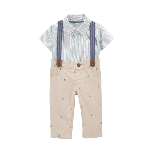 Carter's Erkek Bebek 3'lü Alt Üst Set