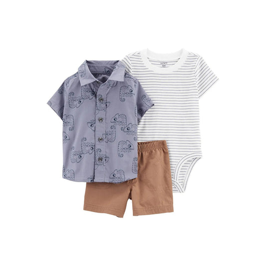 Carter's Erkek Bebek 3'lü Alt Üst Set