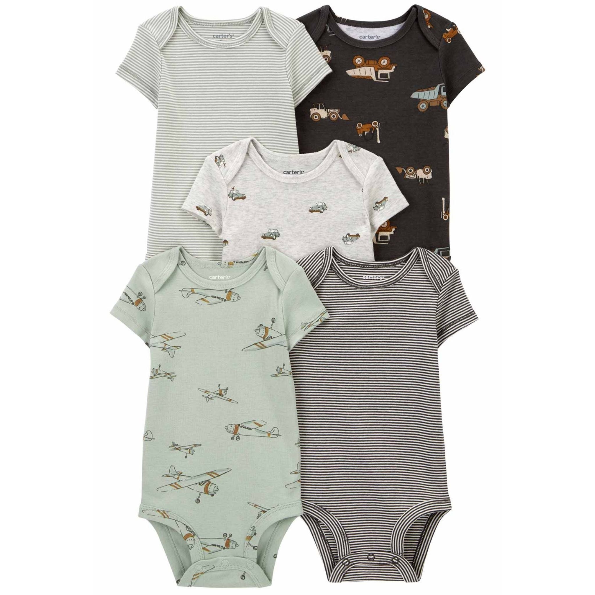 Carter's Erkek Bebek Kısa Kollu Body 5'li Paket