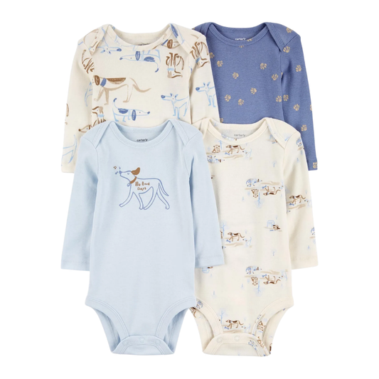 Carter's Erkek Bebek Uzun Kollu Body Set 4'lü Paket