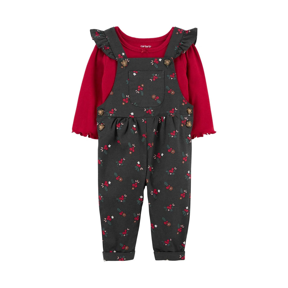 Carter's Kız Bebek 2’li Salopet Set
