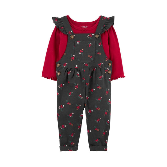 Carter's Kız Bebek 2’li Salopet Set - Welcome Baby
