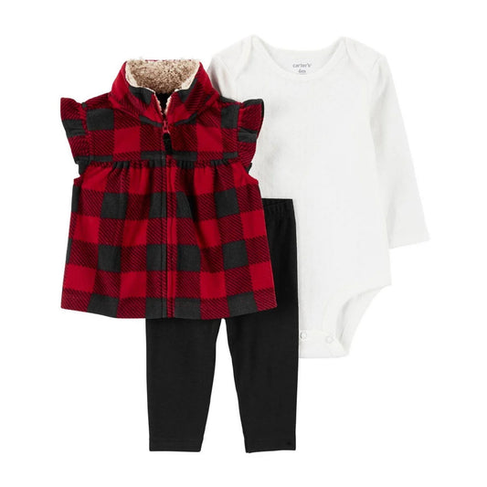 Carter's Kız Bebek 3'lü Yelek Set