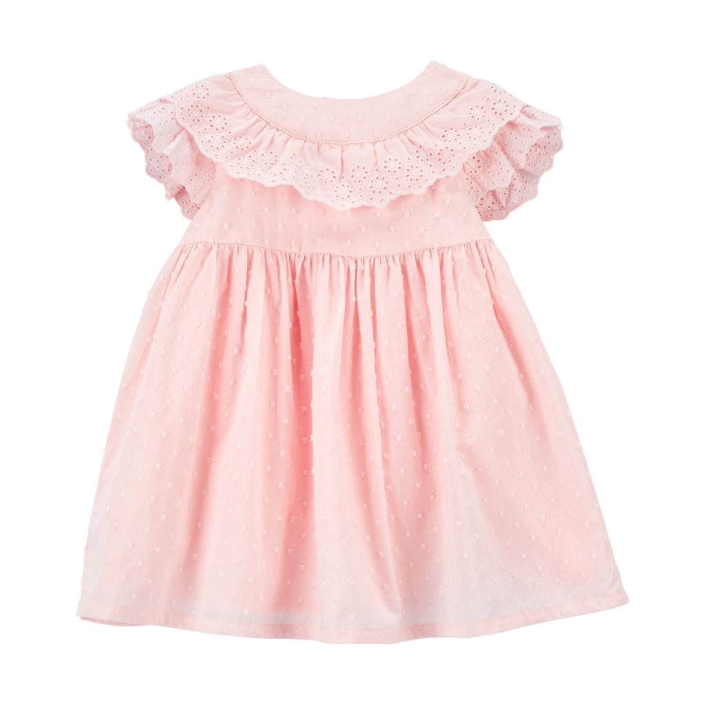 Carter's Kız Bebek Fırfırlı Fisto Detaylı Elbise
