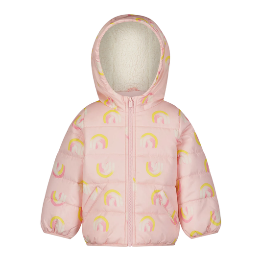 Carter's Kız Bebek Mont Gökkuşağı Baskılı