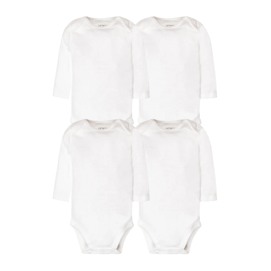 Carter's Layette Bebek 4'lü Beyaz Body Set